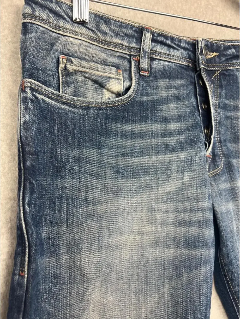 90s Vintage Patrizia Pepe PTZPP 1993 Stone Wash Straight Leg Jeans Mens Size 30